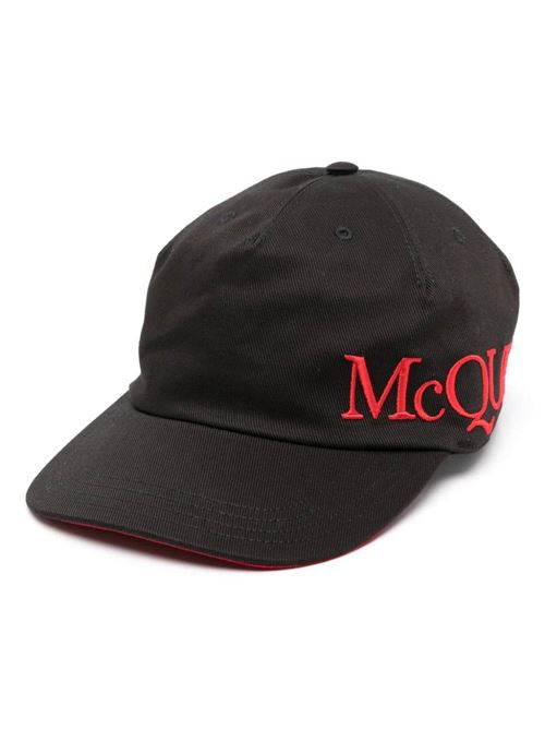 Logo-embroidered cotton cap Alexander McQueen | 6328964105Q1074